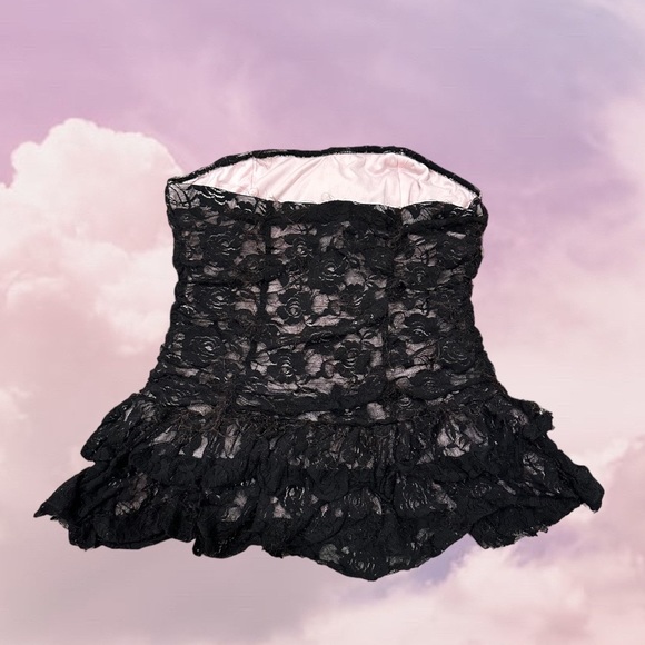 Haut Corset Sans Manches Vintage The Limited - Noir, Taille L (neuf Sans étiquette)